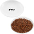 2 Pcs Cat Bowls, Wide & Shallow Ceramic Dishes for Whiskey Fatigue Relief, 15cm/6’’ Cute Fish Bone Design