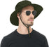 Sun Hat for Men Women, UPF 50+ Fishing Waterproof Wide Brim Boonie Bucket Hat for Hiking Garden