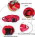 Tactical Dog Collar, Adjustable Military Nylon Dog Collar with Heavy Duty Metal Buckle for Training (Red, S)