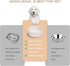 SPUNKYJUNKY 28.7OZ Ceramic Dog and Cat Bowl, Modern Weighted Food Water Bowl Replacement White (1 Pack)