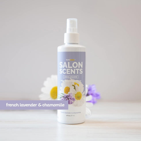 Bark2Basics Salon Scents Pet Grooming Cologne 8 oz - Natural Deodorizing Perfume for Dogs and Cats