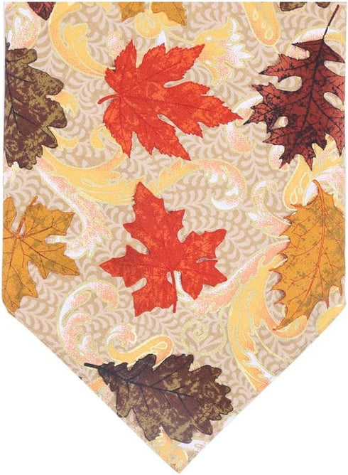 Thanksgiving Dog Bandana, Fall Autumn Reversible Triangle Bibs Scarf for Dogs, Cats, and Pets