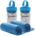 TANCANO Cooling Towel 2 Pack Microfiber Sports Sweat Towel for Golf Workout Swimming