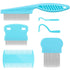 Cat & Dog Grooming Set, Fine Tooth Comb for Removing Dandruff Flakes & Hair in Blue