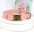 Didog Soft Leather Dog Collar, Durable Heavy Duty with Quick Release Metal Buckle, Adjustable Pink for Large Medium