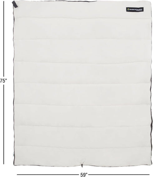 Wakeman Outdoors Lightweight Sleeping Bag - Carrying Bag with Compression Straps Included for Adults