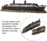 Titanic Shipwreck Model, Lost Wrecked Boat Aquarium Decoration Ornament for Fish Tank