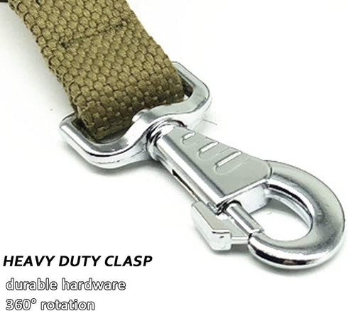 6ft Heavy Duty Tactical Dog Leash, Military Style Thick Nylon Strong K9 Dog Leash for Outdoor Walking Hunting Hiking, Coyote brown
