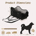 Volodya 15 lbs 2 Summer/Winter Dog Car Seat for Small/Medium Dogs Under with Replaceable Dual-Sided Cushions, Portable