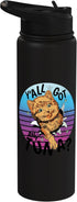 Tuna Cat Cats Animal Curious Pet Love Animals Friend Pets Stainless Steel Insulated Water Bottle