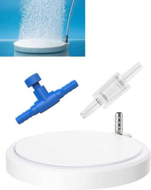 Pawfly Hemispherical Air Stone for Fish Tank, Round Micro Bubble Release Tool for Oxygen Diffuser