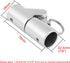 keehui 316SS Marine Grade Boat Pipe Connector, Stainless Steel Swivel Coupling