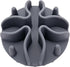 Slow Feeder Dog Bowl Insert, Doweiss Silicone Slow Feeder for Dogs and Cats with Strong Suction Cups (Medium, Gray)