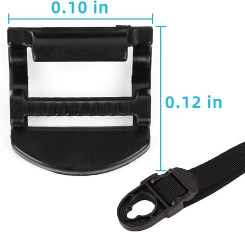 Kayak Seat Repair Kit, Seat Strap Clips and Tri-Glide Hooks for Lifetime Emotion