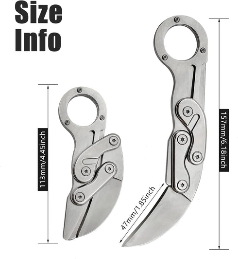 Outdoor Mini Camping Survival Knife with Stainless Handle, Multifunction Tactical Rescue Tools for Hunting