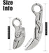 Outdoor Mini Camping Survival Knife with Stainless Handle, Multifunction Tactical Rescue Tools for Hunting