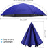 PATIKIL Umbrella Hat, 27 Inch Hands-Free Fishing Cap with Elastic Headband for Camping Gardening Hiking