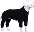 Lovelonglong Black Dog Pajamas, Lightweight Pure Cotton 4 Legs Jumpsuits T-Shirt PJS Costume for Large Medium Small