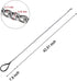 Metal Dog Leash, Chew Proof Chain, 4ft Heavy Duty with Padded Handle for Large Medium Dogs