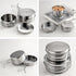 Set Set Backpacking Toyvian Outdoor Camping Cookware Stainless Steel Pot Pan Foldable Handle Portable Cooking Kit