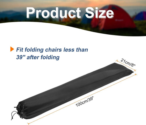 4pcs 39" 8" HARFINGTON Camp Chair Replacement Bag x Large Nylon Foldable Carrying Bag Outdoors Folding Chair Cover