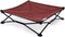 Coolaroo On The Go Cooling Elevated Dog Bed, Portable for Travel, Medium, Brick