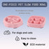 2 PACK Pink Silicone Slow Feeder Dog Bowls for Small Breeds, Prevents Overeating for Dogs & Cats