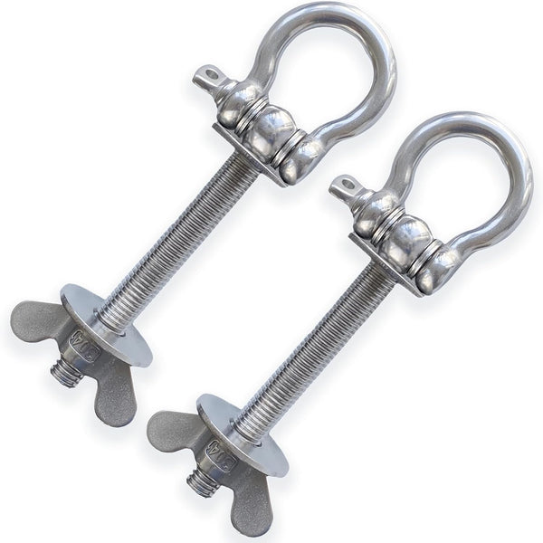 Versatile Gym Equipment Attachments - O-Ring for Power Rack, Perfect for Resistance Band Workouts (2 Pack)