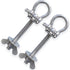Versatile Gym Equipment Attachments - O-Ring for Power Rack, Perfect for Resistance Band Workouts (2 Pack)