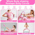 CoreHarmony Pilates Equipment Kit for Women, Magic Circle Ring with Mini Ball, Multi Level Resistance Bands, Stretch