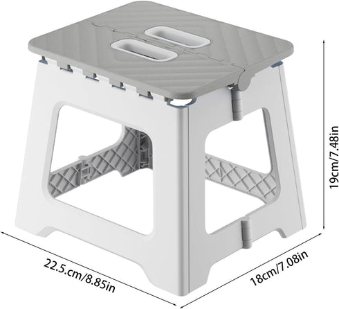 Plastic Mini Stool for Home Folding Portable Sitting Stool Thickened Small Short Stools for Living Room Bathroom Shoe