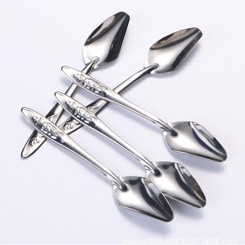 Youngy 8Pcs Bird Parrot Feeder Spoon Stainless Steel Milk Medicine Avoid Asphyxia for All Baby Bird Feeding Spoon