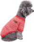 Jecikelon Red Dog Sweater for Small Dogs XXS XS, Soft Winter Clothing Warm Outfit for Puppies, Cat Apparel
