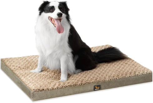 XXL Orthopedic Dog Bed for Dogs up to 110 lbs, Waterproof Cover, Fluffy Crate Bed with Removable Cover