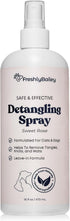 Dog Detangler Spray - Natural Pet Detangling Spray for Cats & Dogs, Leave-in Conditioner to Remove Tangles & Condition