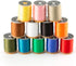 HERCULES 140D Fly Tying Thread - 12 Colors Non Waxed Fly Tying Materials Kits for Dry Wet Flies