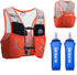 Lovtour Hydration Race Vest, Lightweight 2.5L Pack with 2 Soft Water Bottles for Running, Cycling, Hiking (Orange, S-M)