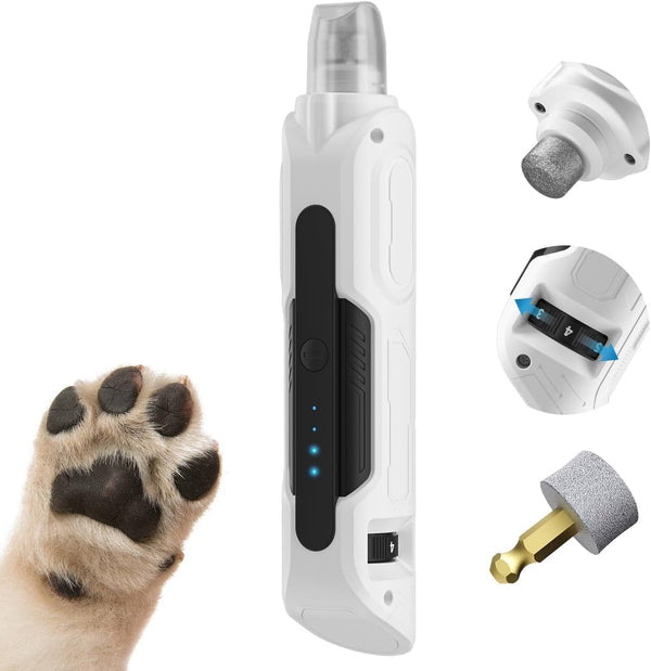 PAPIFEED Dog & Cat Nail Grinder, 6-Speed High Torque Electric Pet Nail