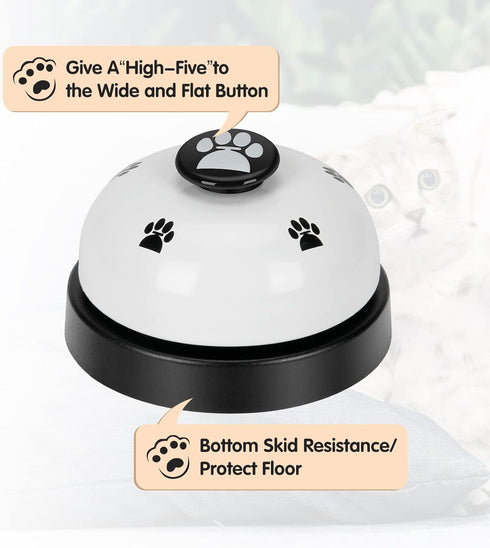 JEXCULL 2 Pack Communication Pet Training Bells, Dogs Bell for Door Potty Training and to Ring to Go Outside Device Dog