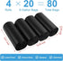 80 8 Portable Camping Toilet Bags, Biodegradable Porta Potty Bucket Toilet Bags, Gallon Compostable Thickened Trash