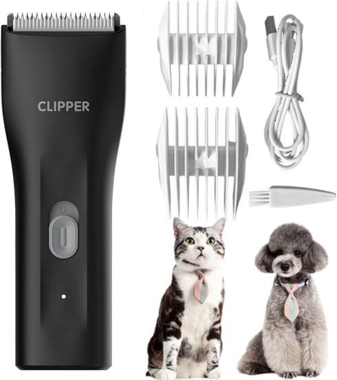 Dog Grooming Kit Clipper for Thick Coat Low Noise Cordless Cat Hair