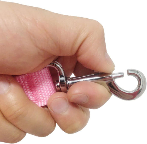 6FT/10FT Adjustable Dog Leash, Nylon Leashes for Medium Large Dogs (6FT, Pink)