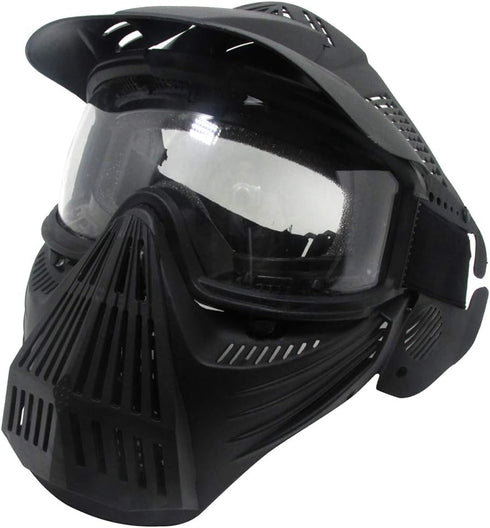 Tactical Mask for Airsoft, Full Face Gear with Goggles, Impact Resistant for BB Hunting, CS Game, Motocross Skiing