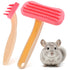Yuanan 2Pcs Bunny and Guinea Pig Brush, Rabbit Grooming Brush Kit, Soft Silicone