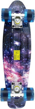 Skateboards Complete - 22 Inch Mini Cruiser Retro Skateboard for Kids, Boys, Youths, and Beginners.