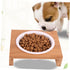1 Table Single Bowl Pet Supplies - Dog Feeder Pet Dining Table with Ceramics Pet Bowl