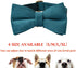 Dog Collar with Bow Tie, Adjustable Velvet Pet Collar with Metal Buckle for Small Medium Large Dogs and Cats