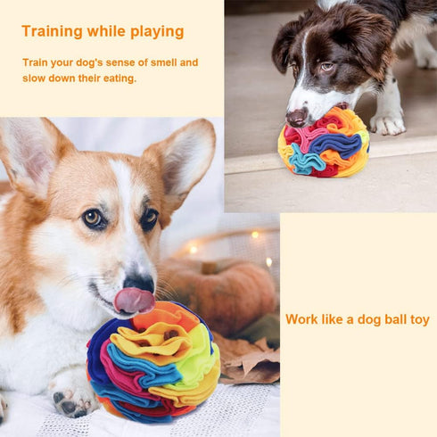 Ablechien Snuffle Ball - Snuffle Ball for Dogs Large Breed, Interactive Dog Toys to Keep Them Busy, Dog Puzzles