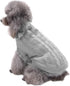 CHBORCHICEN Small Dog Sweaters, Knitted Pet Cat Warm Sweatshirt for Winter, Kitten Puppy Sweater (X-Small, Grey)