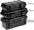 Tbest Eboxer Protective Waterproof Case, Outdoor Shockproof Airtight Survival Box for Fishing, Hiking, Black